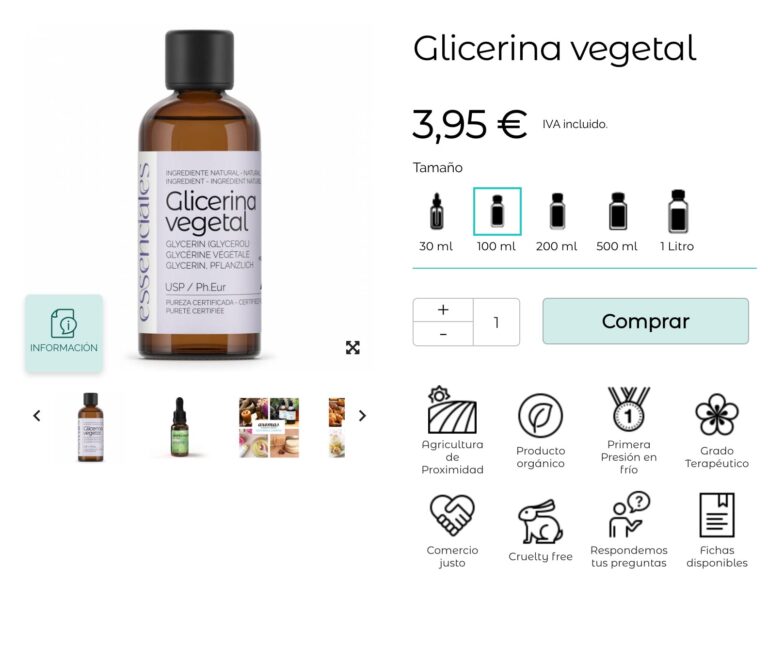 Descubre todo sobre la glicerina y sus usos en la industria alimentaria, cosmética y farmacéutica